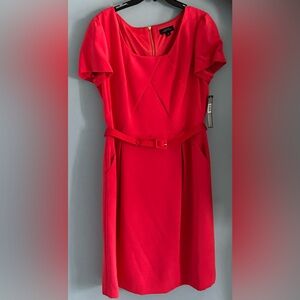 Tahari Salmon color dress. (Size 12)